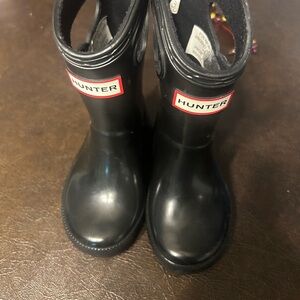 Hunter Black Rain & Snow Boots Waterproof Glossy